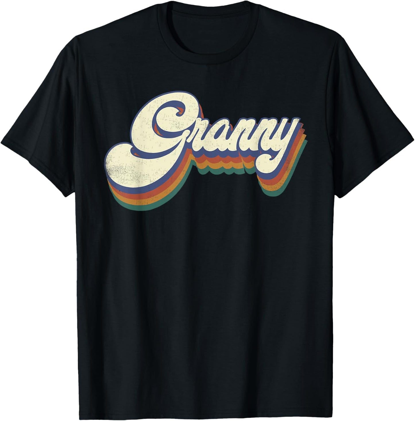 Granny Gifts For Grandma Retro Vintage Mother's Day Granny T-Shirt - T-Shirt | Black