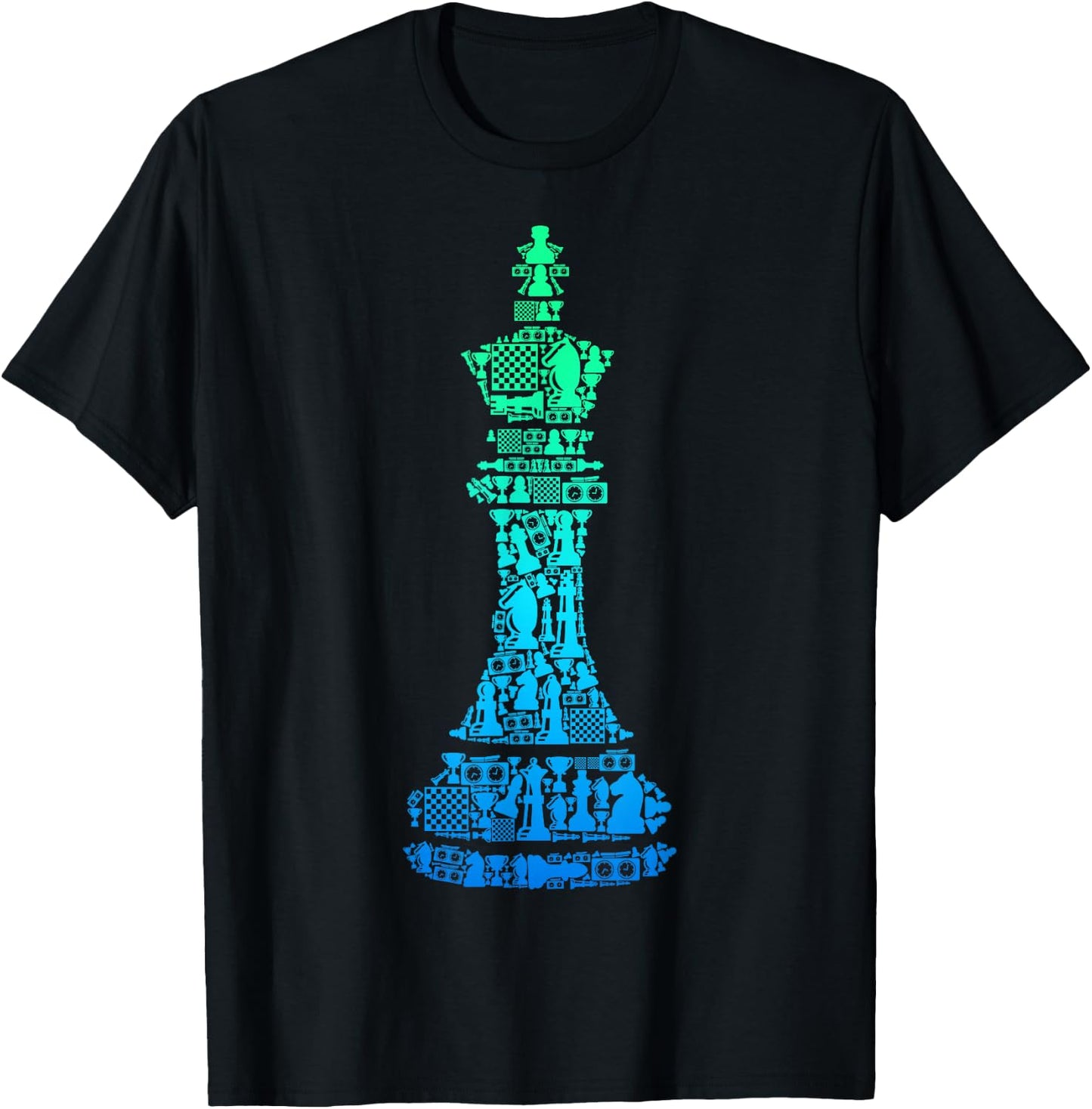 Chess King Boys Kids Men Youth T-Shirt - T-Shirt | Black