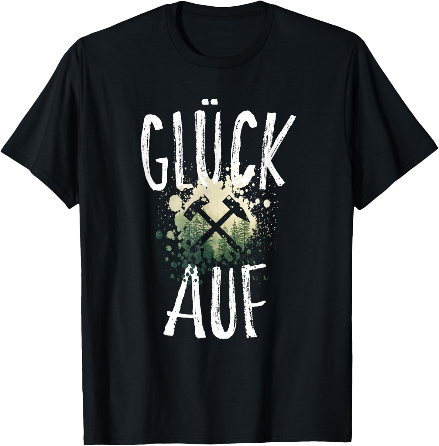 Mallets and Iron - Glück Auf Erzgebirge T-Shirt - T-Shirt | Black