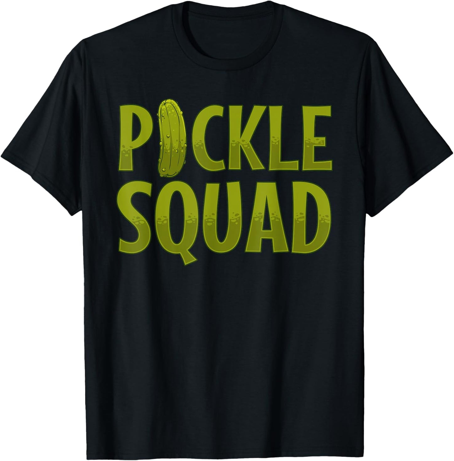 Cool Pickle Women Vegan Pickles Dill Pickle Cucumber T-Shirt - T-Shirt | Black