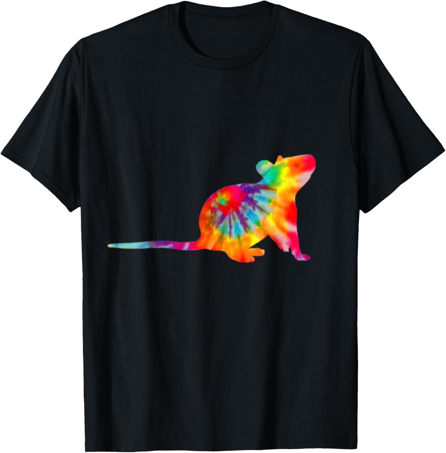 Mouse Tie Dye Vintage Pet Rat T-Shirt - T-Shirt | Black