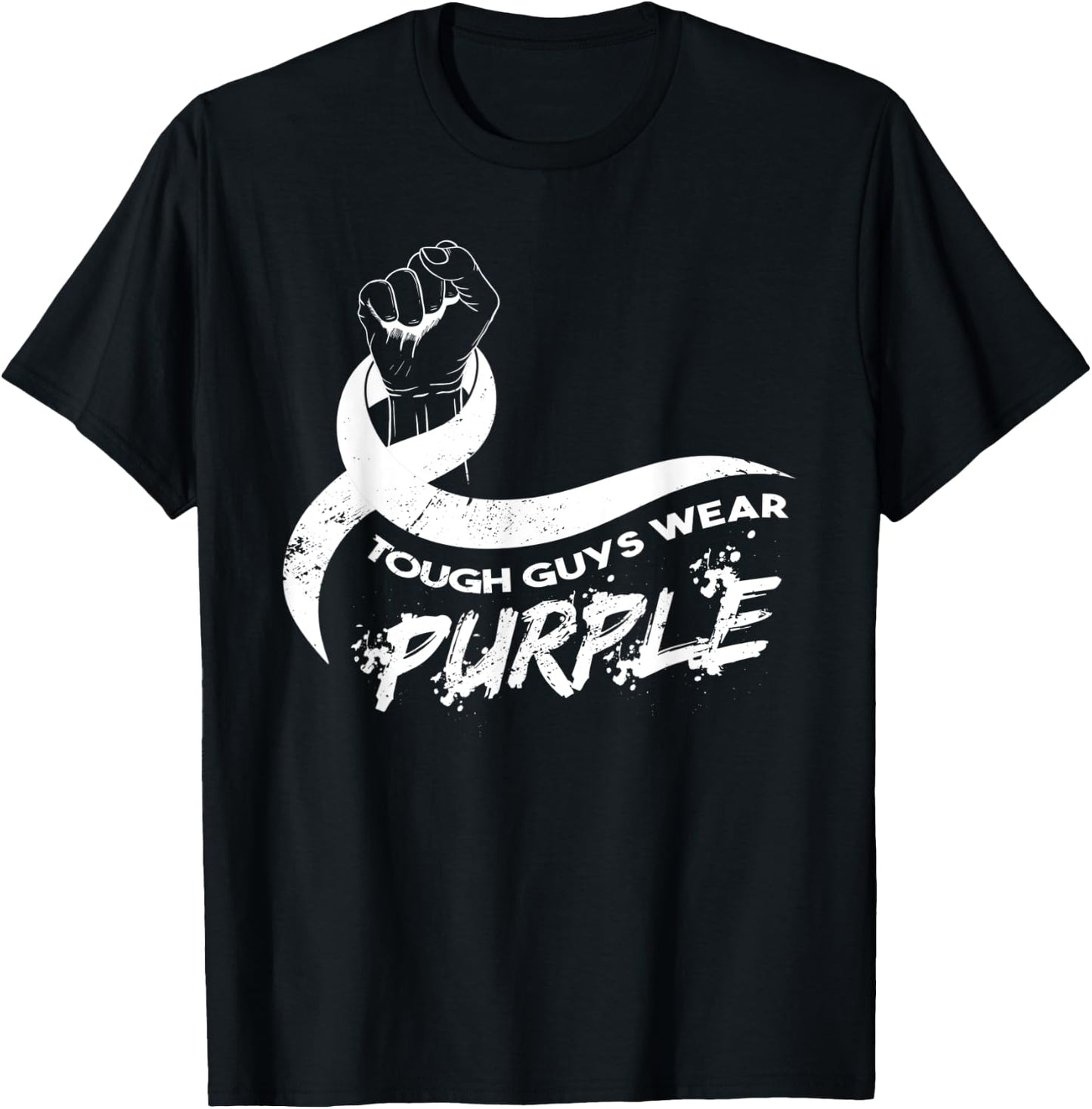 Tough Guys Wear Purple T-Shirt - T-Shirt | Black
