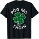 Pog Mo Thoin Plaid Lucky Clover St. Patrick's Day T-Shirt - T-Shirt | Black