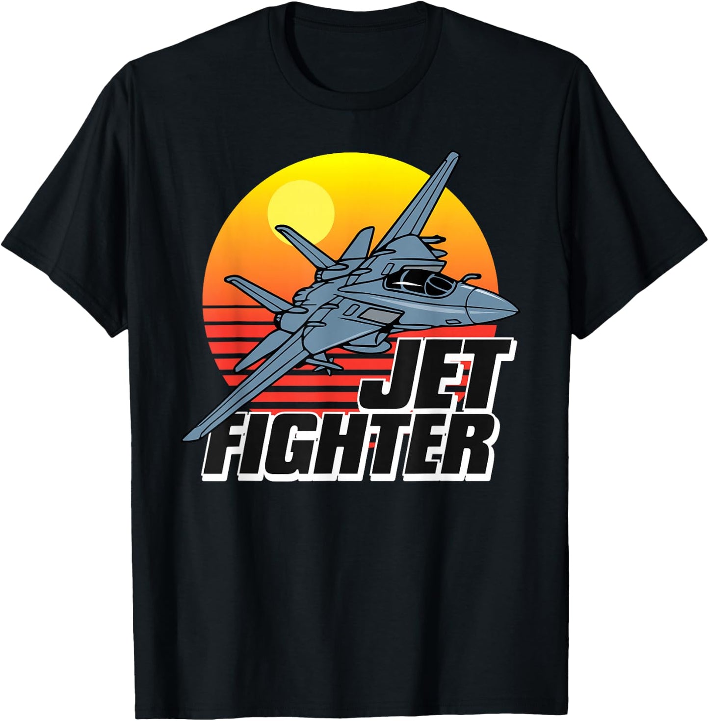 Born to Fly Fighter Jet Plane Kids Boys Airplane T-Shirt - T-Shirt | Black