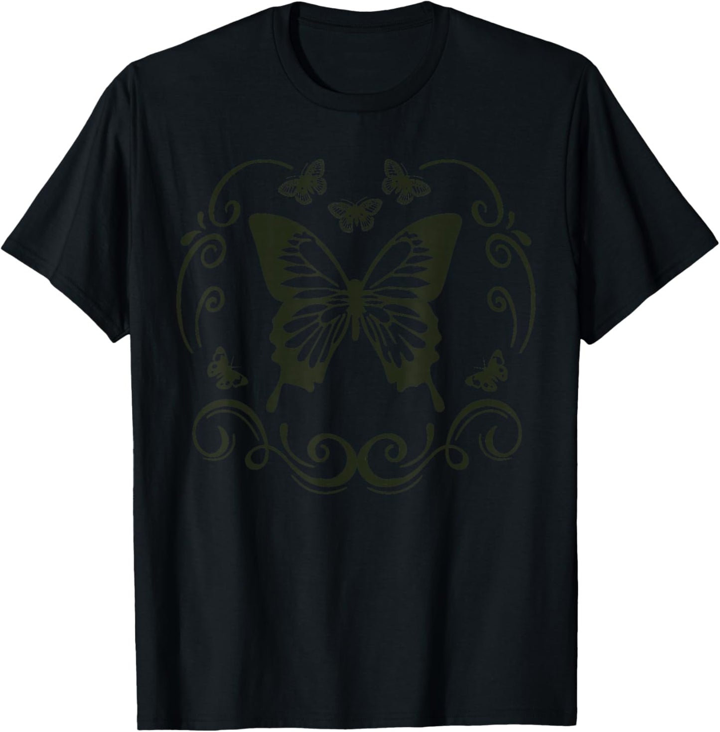 Fairy Grunge Fairycore Aesthetic Butterfly Y2K Alt Clothes T-Shirt - T-Shirt | Black