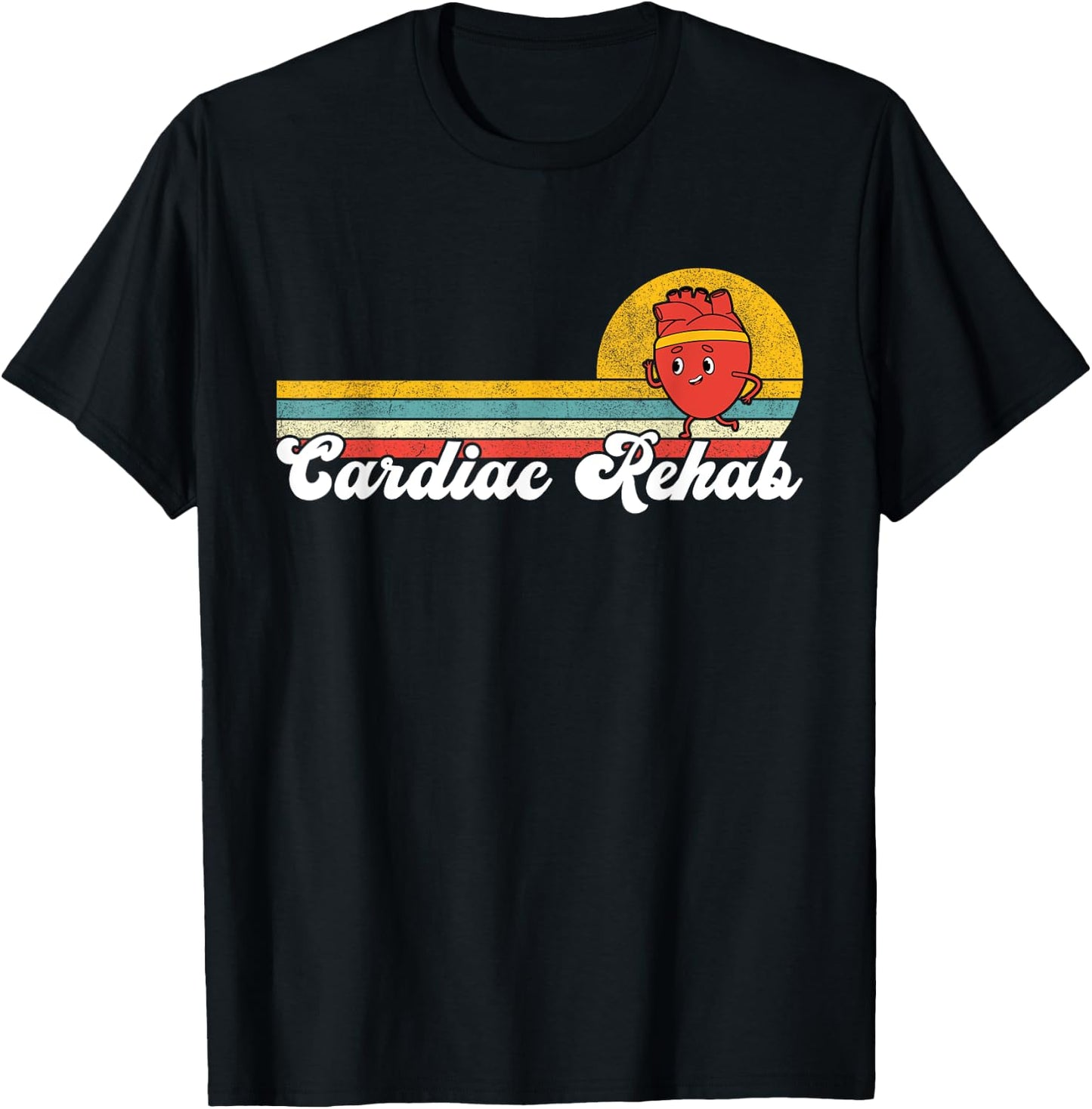 Cardiac Rehab Physical Therapist Nurse Rehab Team Rehabilita T-Shirt - T-Shirt | Black
