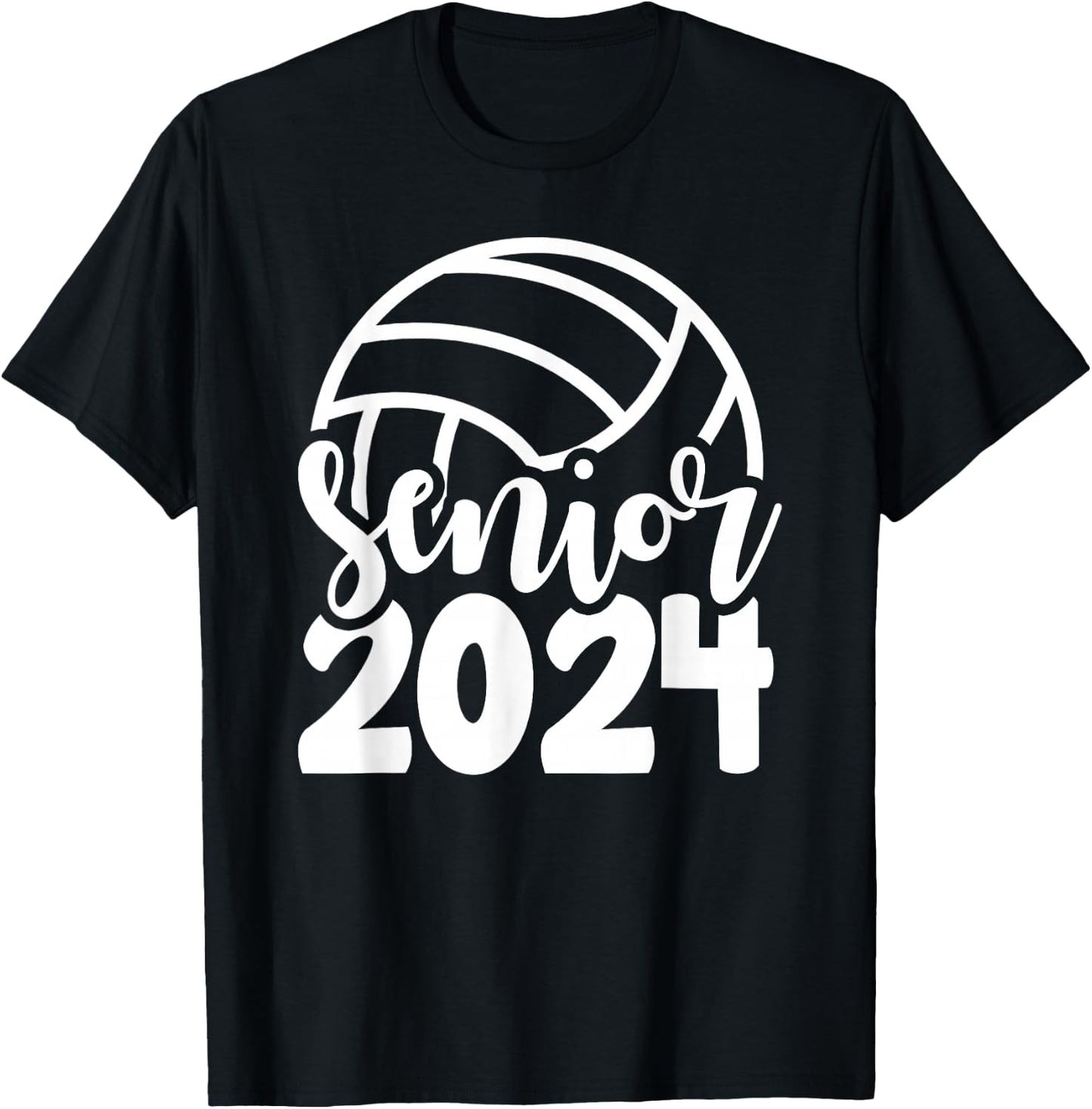 Volleyball Senior Class Of 2024 High School Senior For Girls T-Shirt - T-Shirt | Black