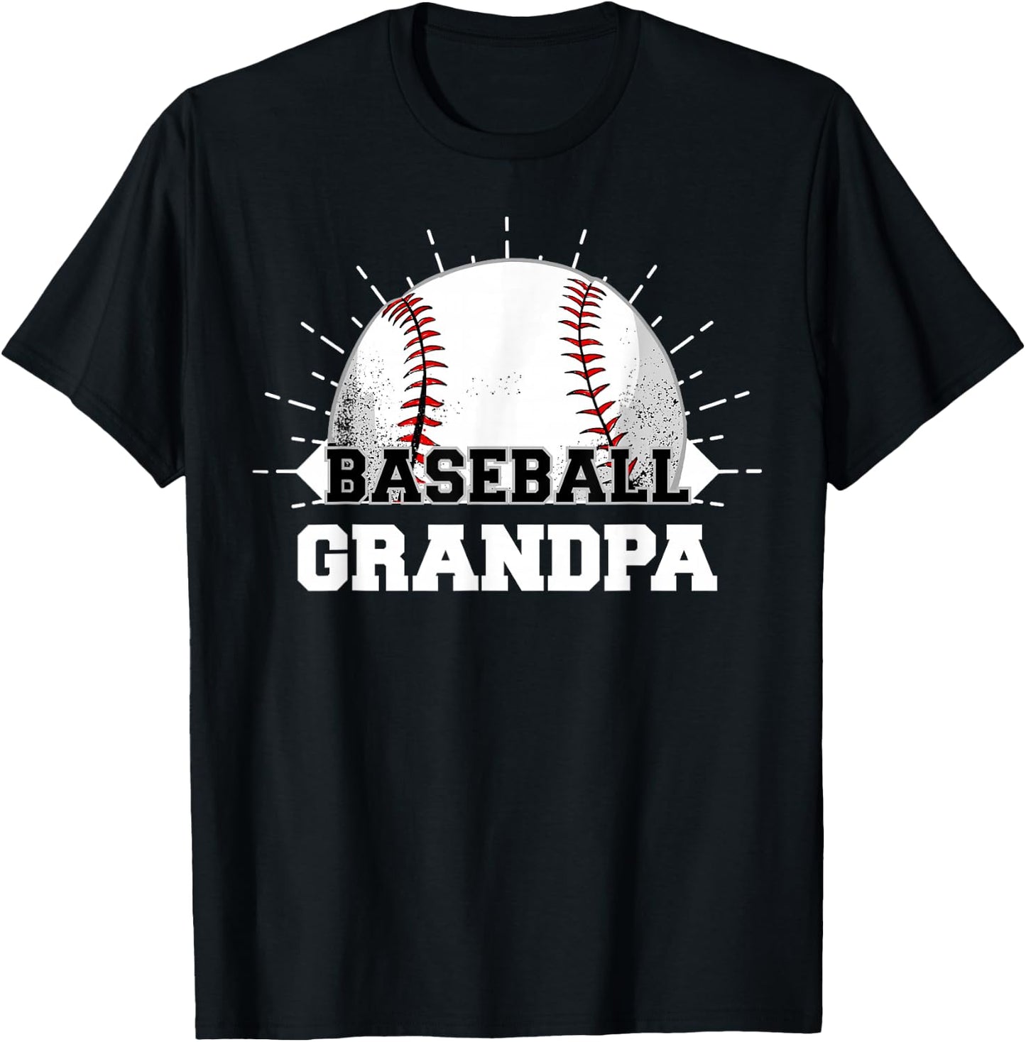 Game Day Sports Lover Funny Baseball Grandpa T-Shirt - T-Shirt | Black