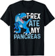 T-Rex Ate My Pancreas Funny Diabetes Awareness Boys Dinosaur T-Shirt - T-Shirt | Black