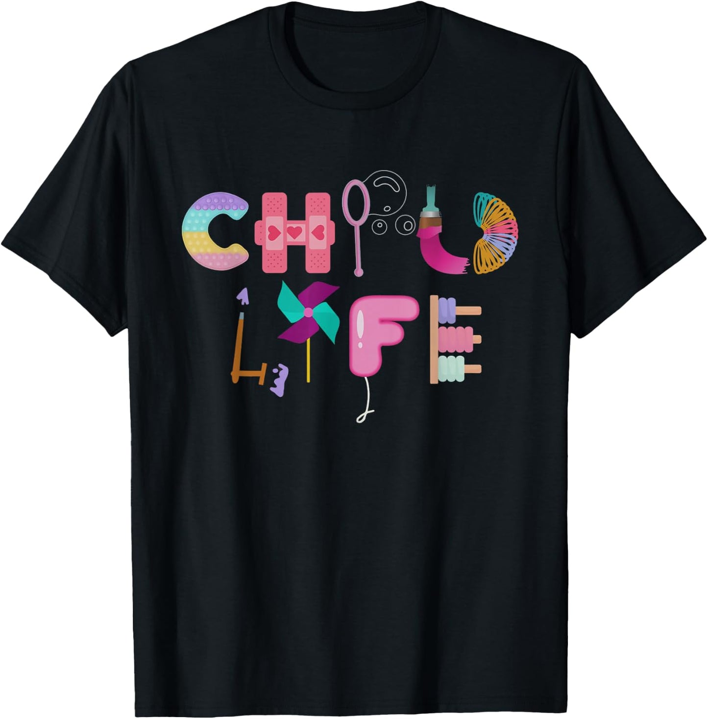 Child Life Specialist Cute CLS Play Therapy CCLS Healthcare T-Shirt - T-Shirt | Black