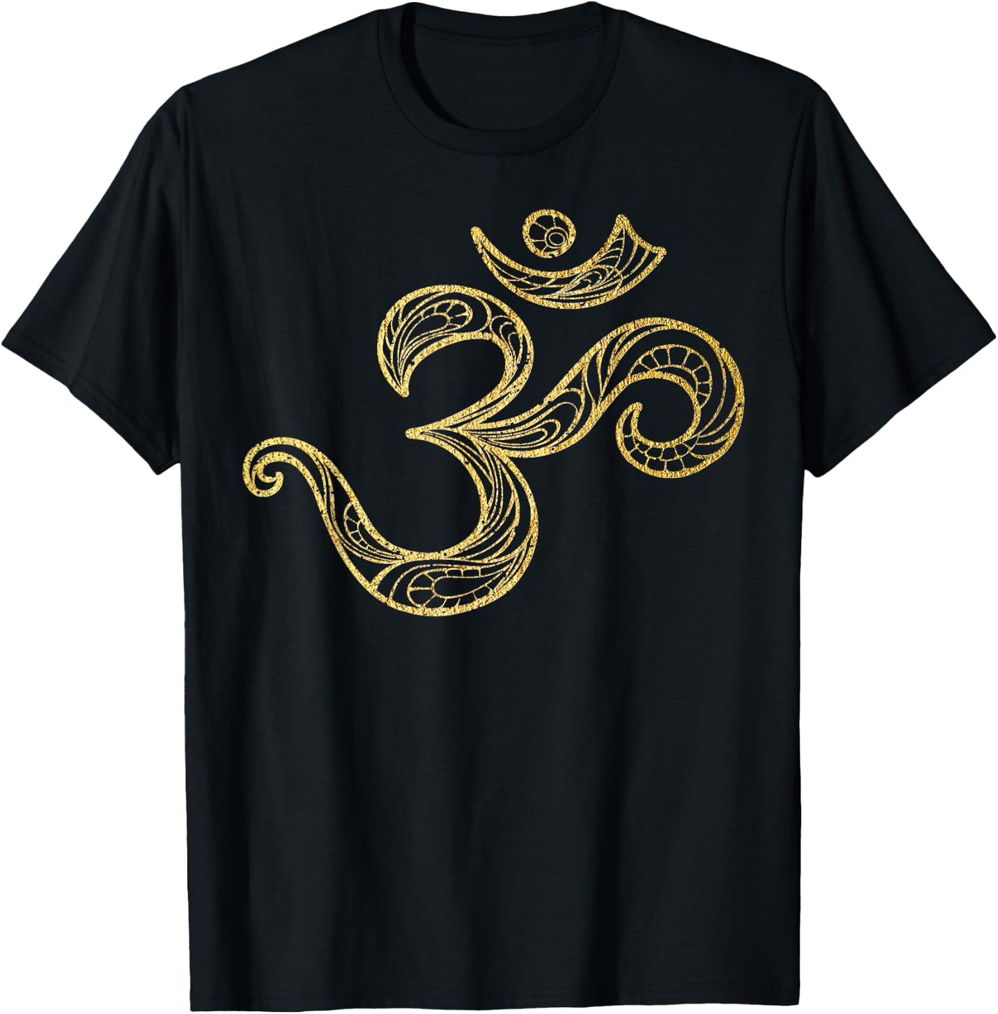 Om Symbol Yoga Meditation Namaste Spiritual Mantra Mandala T-Shirt - T-Shirt | Black