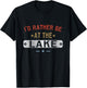 I'd Rather Be At The Lake Retro Vintage Men Women T-Shirt - T-Shirt | Black