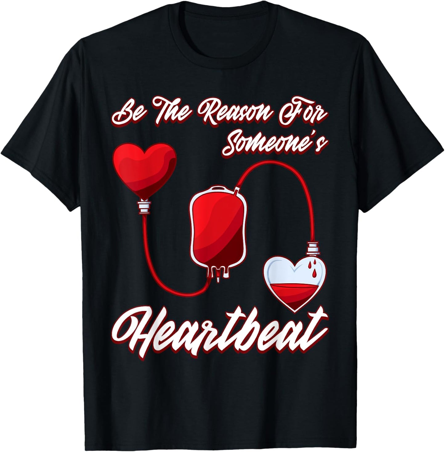 Blood Donor Give Donation Save Life T-Shirt - T-Shirt | Black