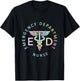 Emergency Nurse ED Nurse ER Emergency Department Nur Tie Dye T-Shirt - T-Shirt | Black