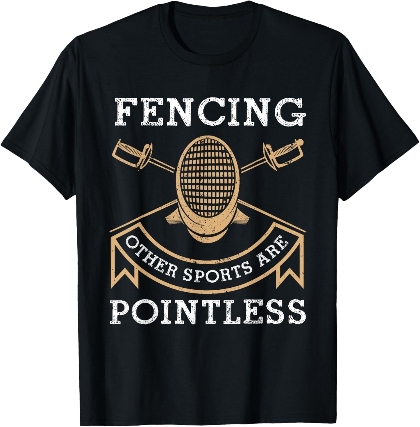 Funny Fencing Design Women Kids Fencing Sport Fencer T-Shirt - T-Shirt | Black