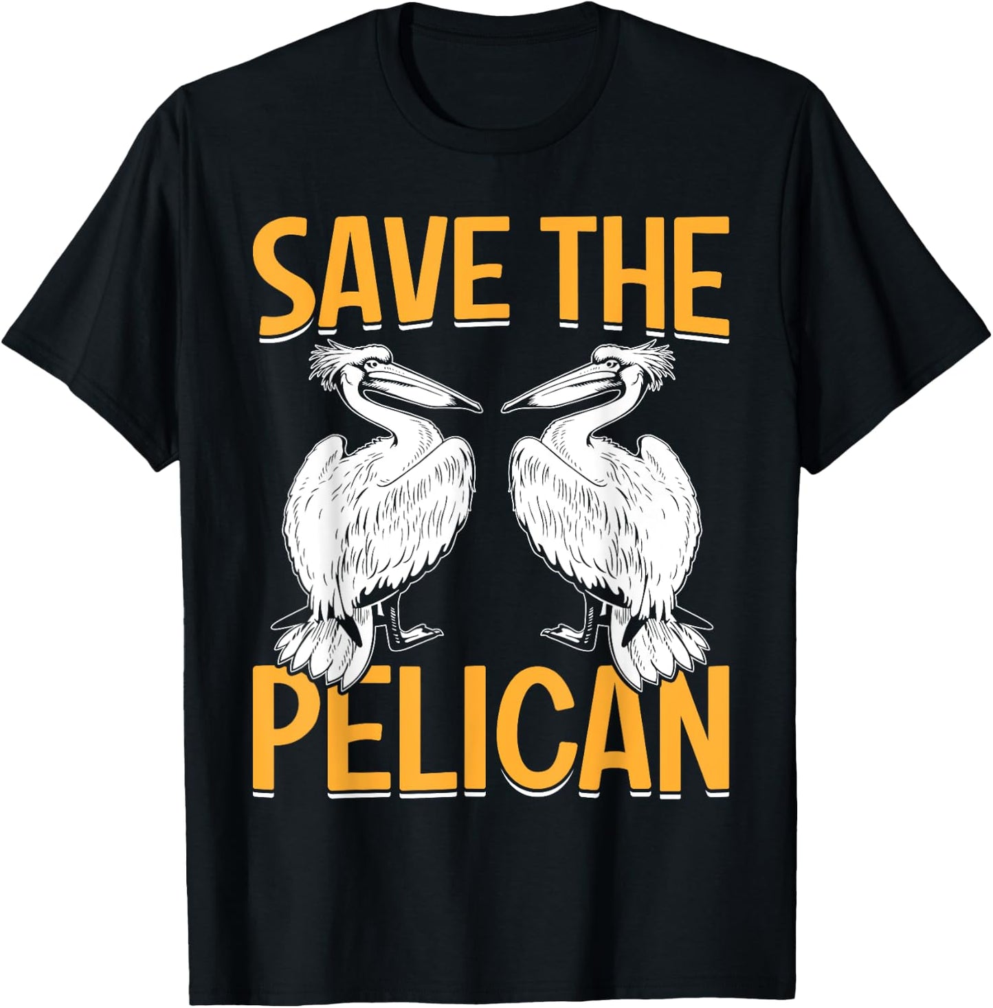 Save The Pelican T-Shirt - T-Shirt | Black