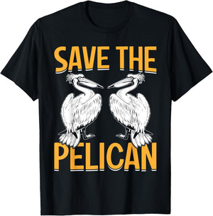Save The Pelican T-Shirt - T-Shirt | Black