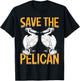Save The Pelican T-Shirt - T-Shirt | Black