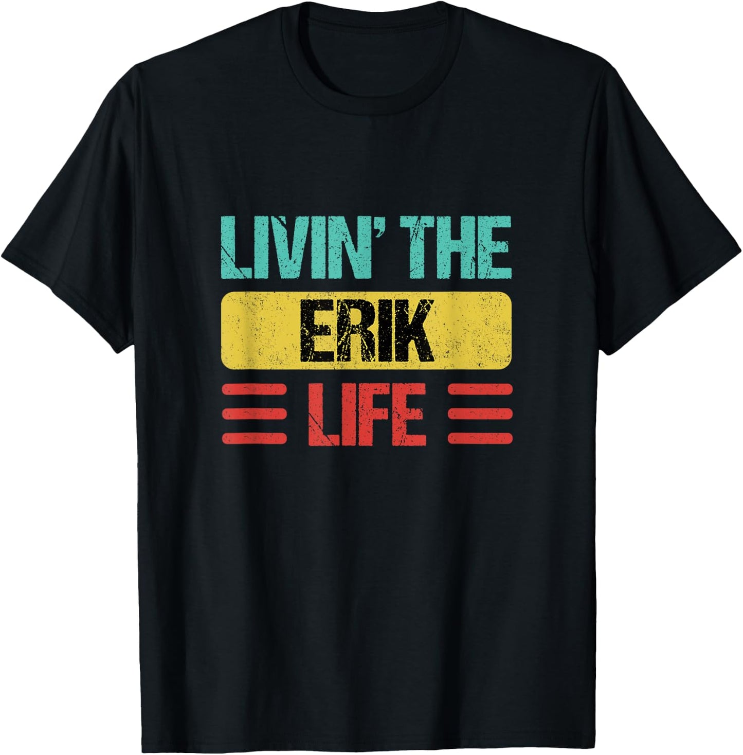 Erik Name T-Shirt - T-Shirt | Black