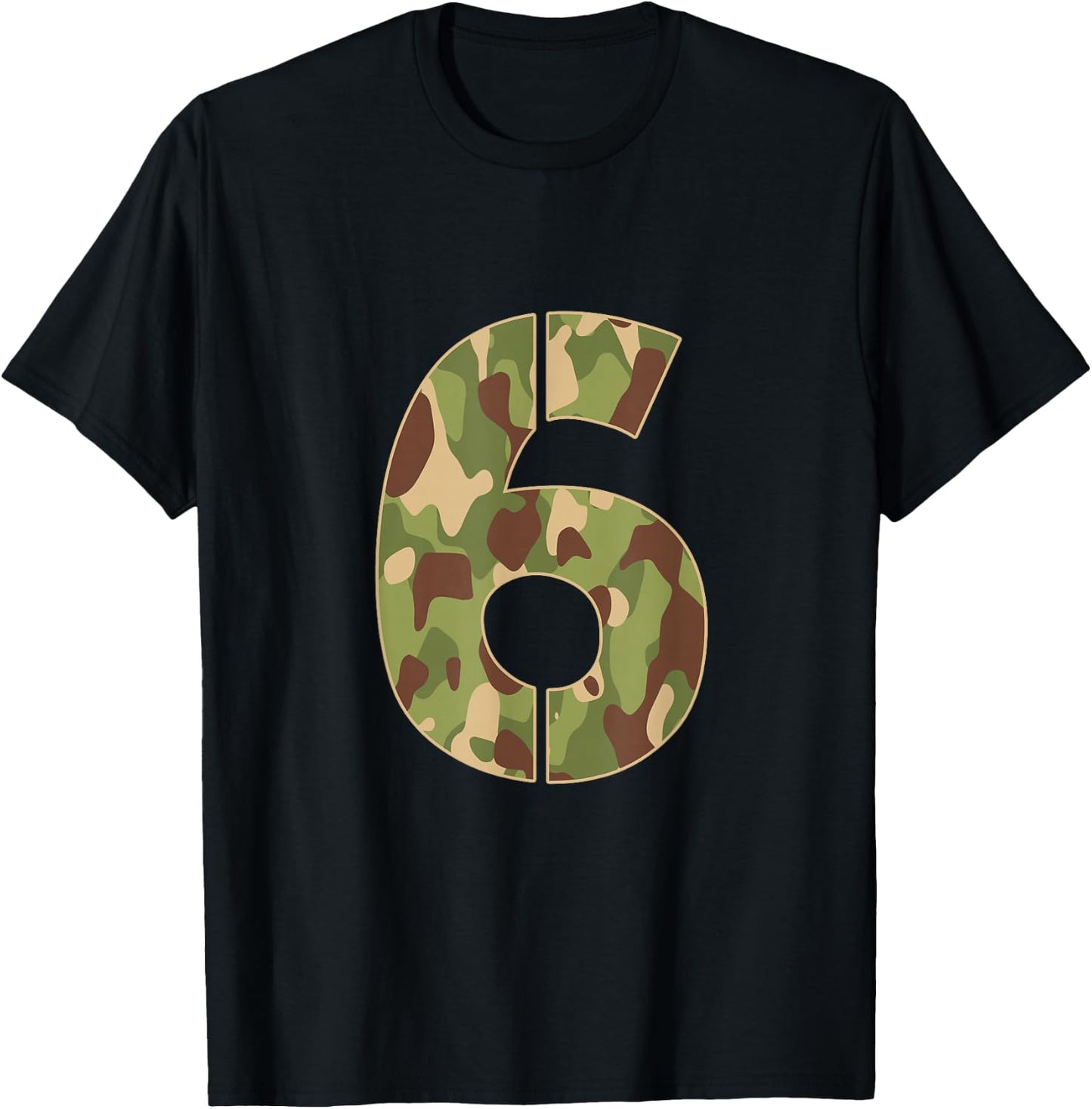 6 Year Old Soldier Military 6th Birthday T-Shirt - T-Shirt | Black