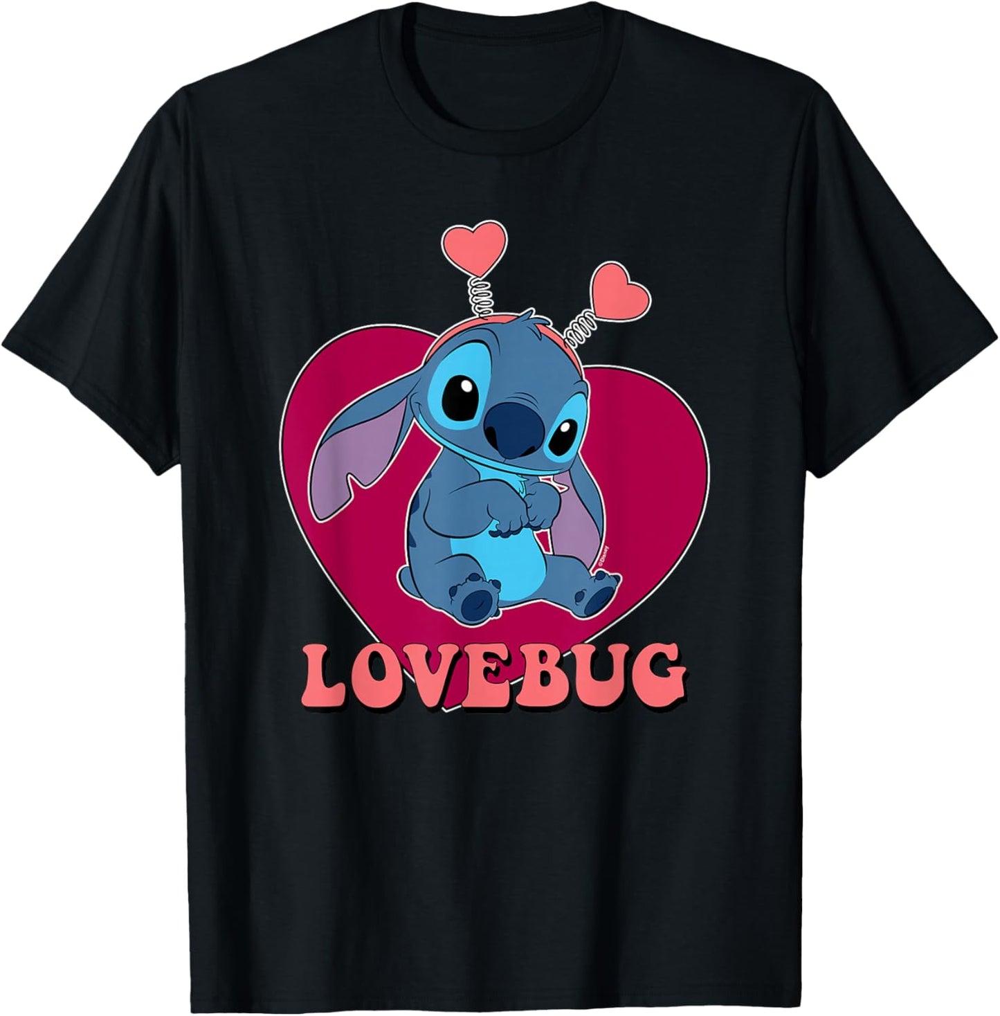 Lilo and Stitch - Lovebug Stitch T-Shirt - T-Shirt | Black