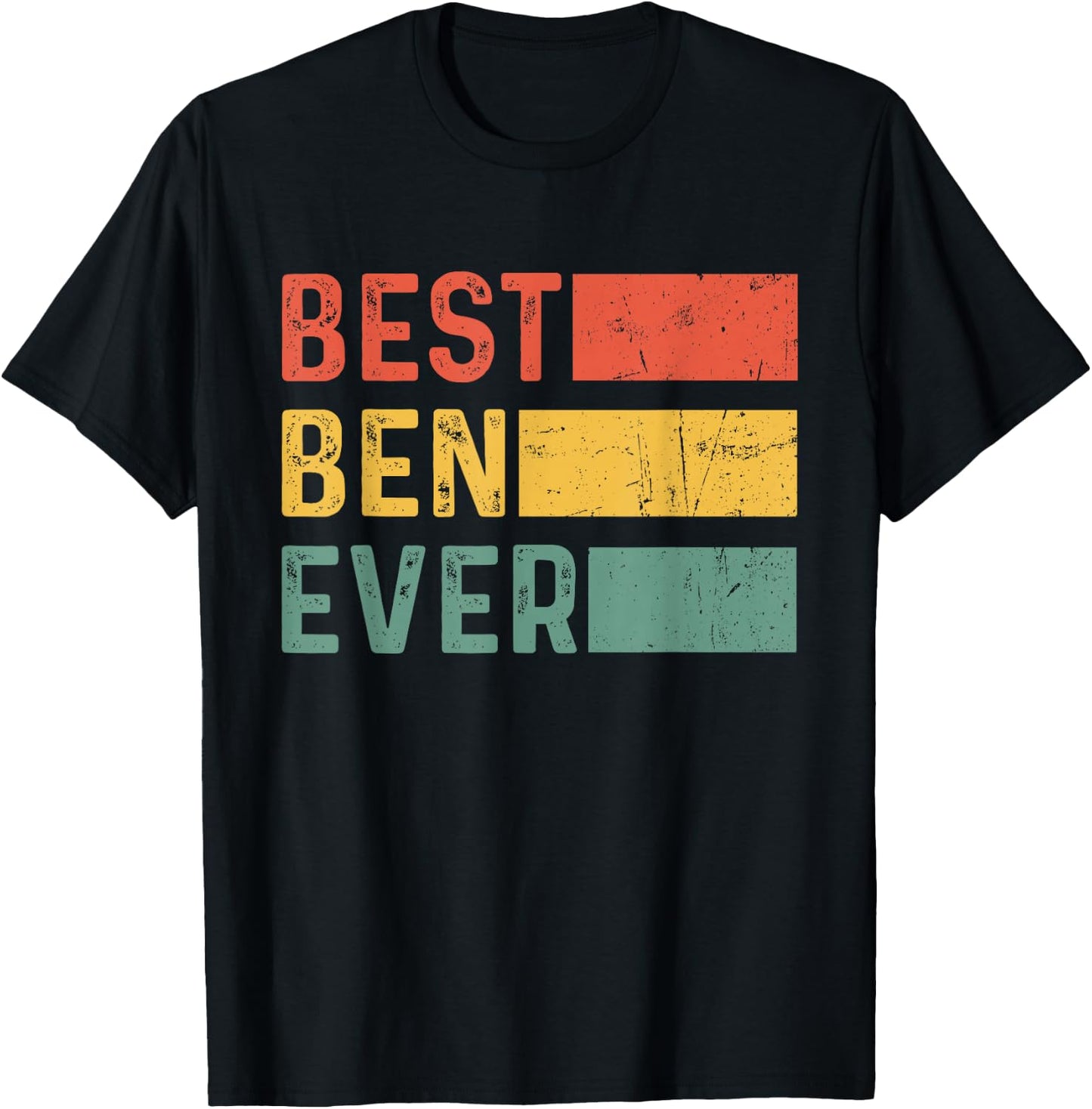 Funny Christmas Birthday Gift Ben - Best Ben Ever T-Shirt - T-Shirt | Black