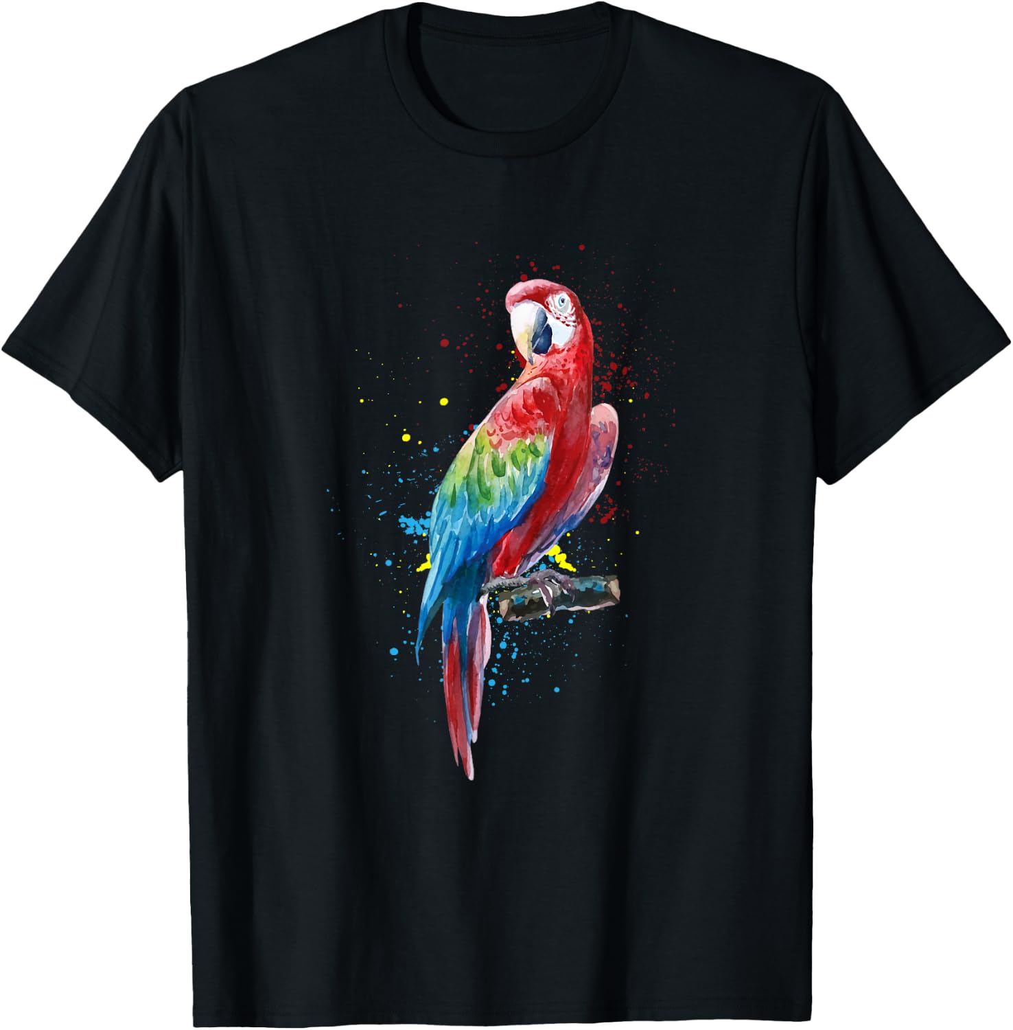 Watercolour Macaw Macaw Shirt Men Macaw Kids T-Shirt - T-Shirt | Black