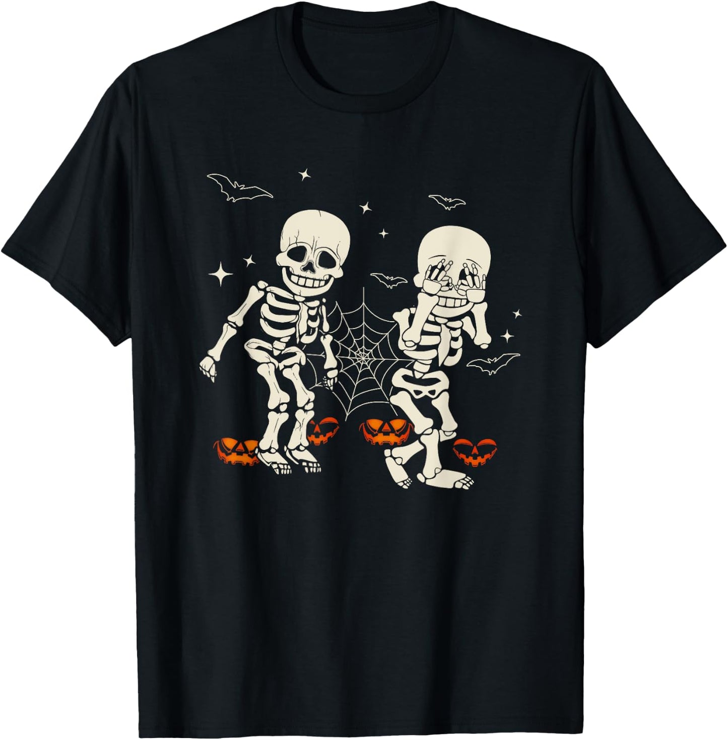Funny Skeleton Kids Griddy-Dance Halloween Trick or Treat T-Shirt - T-Shirt | Black