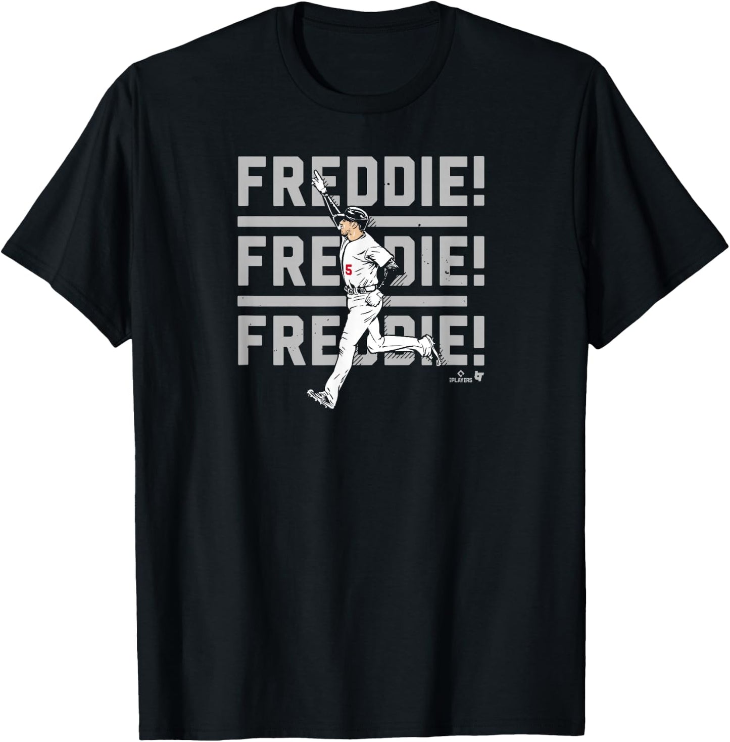 Freddie Freeman - Freddie! Chant - Los Angeles Baseball T-Shirt - T-Shirt | Black
