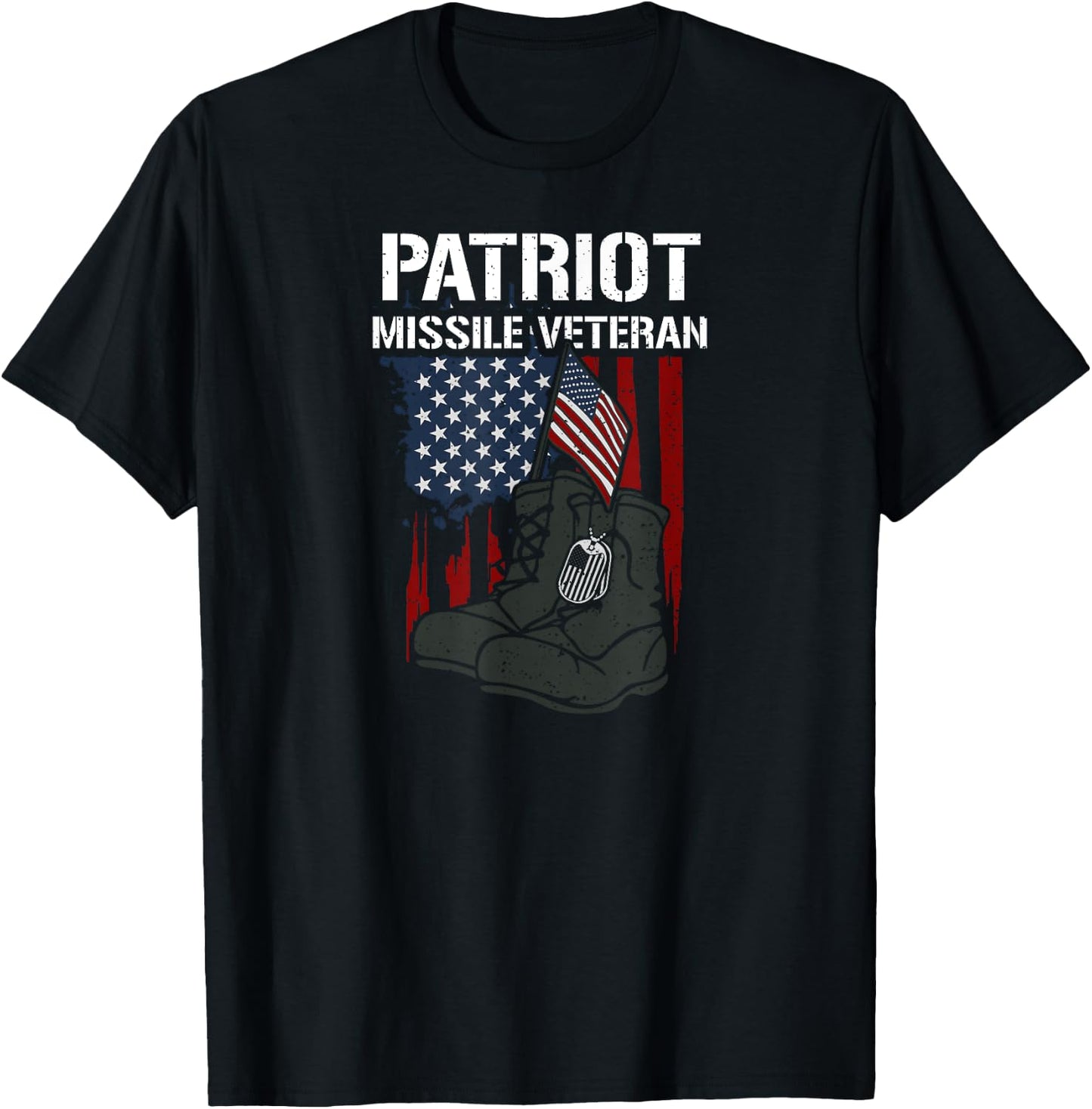 Honor: Patriot Missile Veteran - Memorial Day T-Shirt - T-Shirt | Black