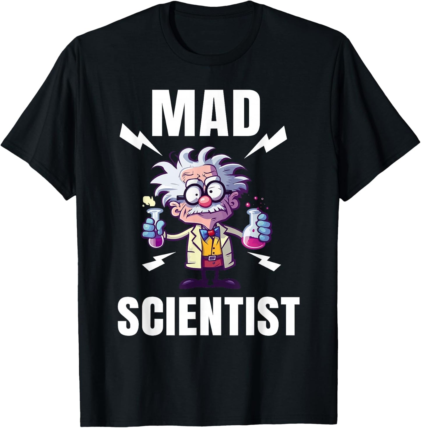 Mad Scientist Shirt Kids Toddler Boys Girls Child Science T-Shirt - T-Shirt | Black