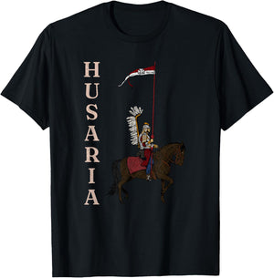 Poland husaria Polish winged hussars military Polska Krakow T-Shirt - T-Shirt | Black