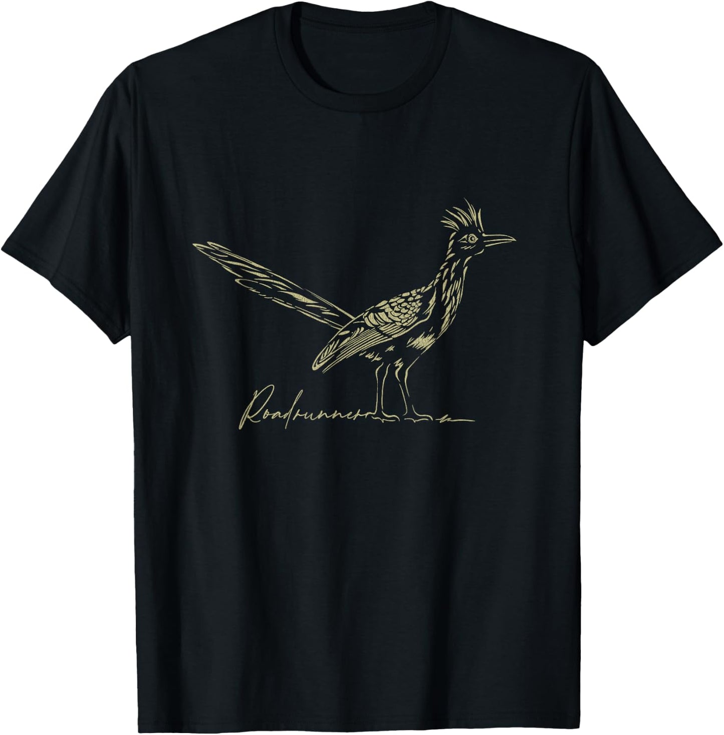 Minimalist Roadrunner Lover Distressed T-Shirt - T-Shirt | Black