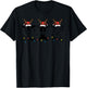 Christmas Goats Santa Xmas Farm Animal Farmer Men Women Kids T-Shirt - T-Shirt | Black