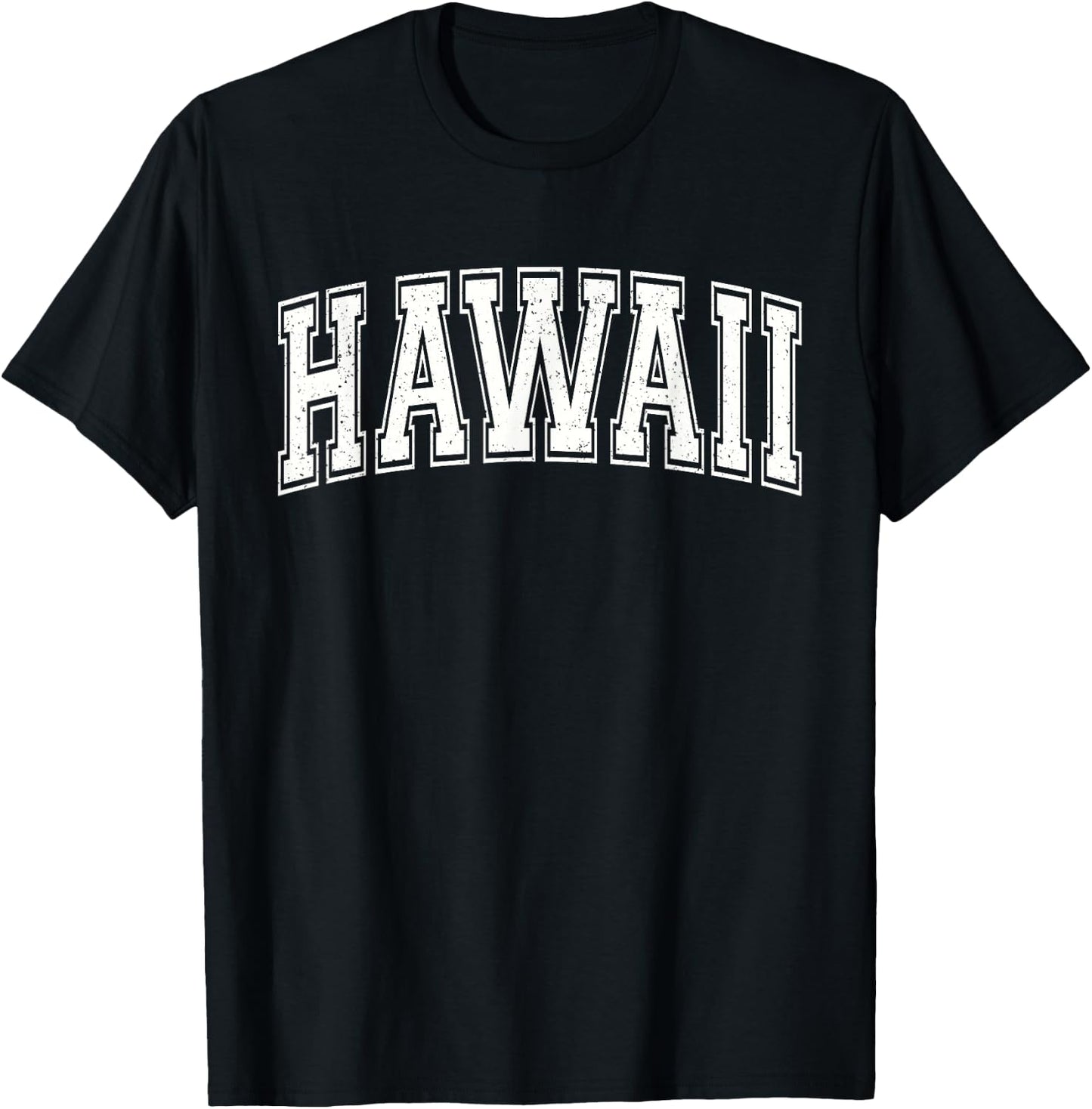 Hawaii Varsity Sports Athletic Jersey Style T-Shirt - T-Shirt | Black