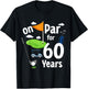 On Par 60th Birthday Golf Player Theme 60 Year Old B-Day T-Shirt - T-Shirt | Black