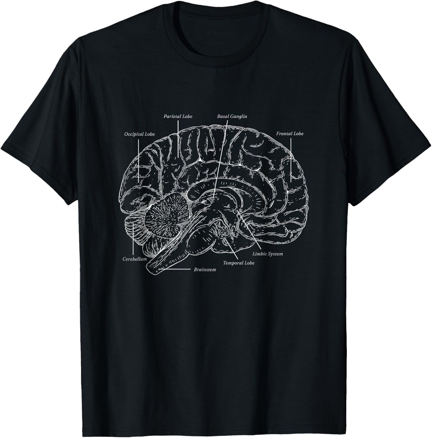 Brain Anatomy Brain Surgery Warrior Recovery Tumor Cancer T-Shirt - T-Shirt | Black