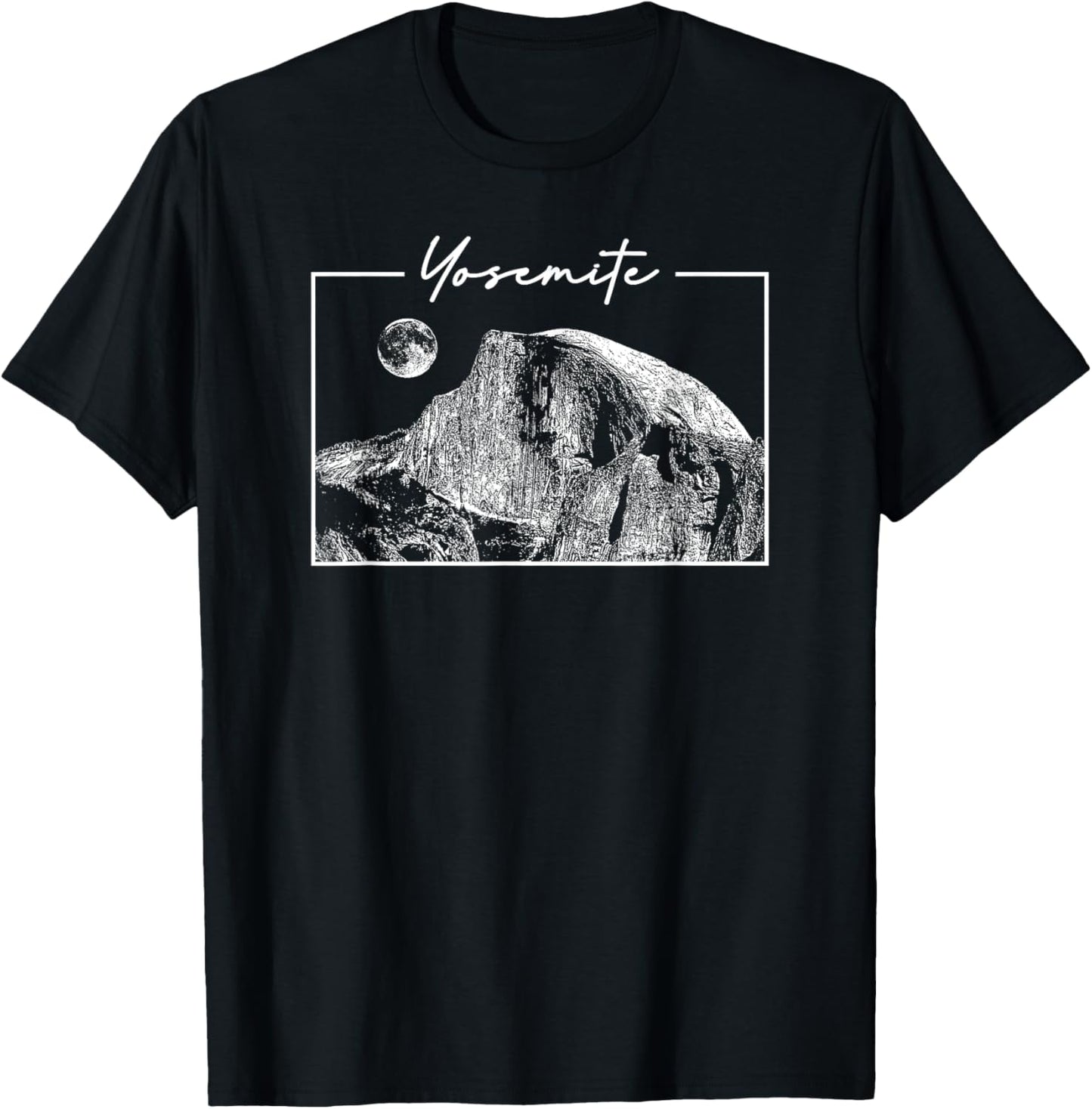 Yosemite California Half-Dome National Park Retro Women T-Shirt - T-Shirt | Black