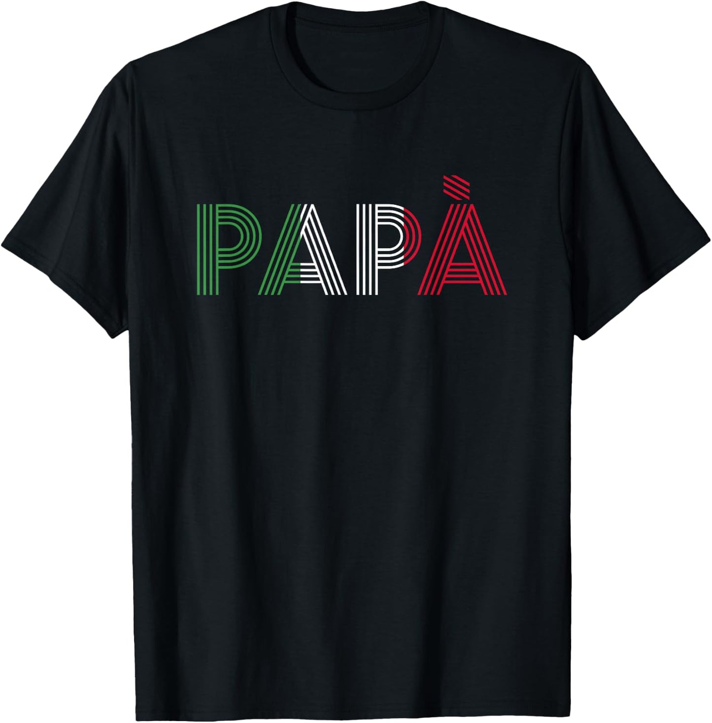 Dad Italian Family Roots Italy Home Country Papà T-Shirt - T-Shirt | Black