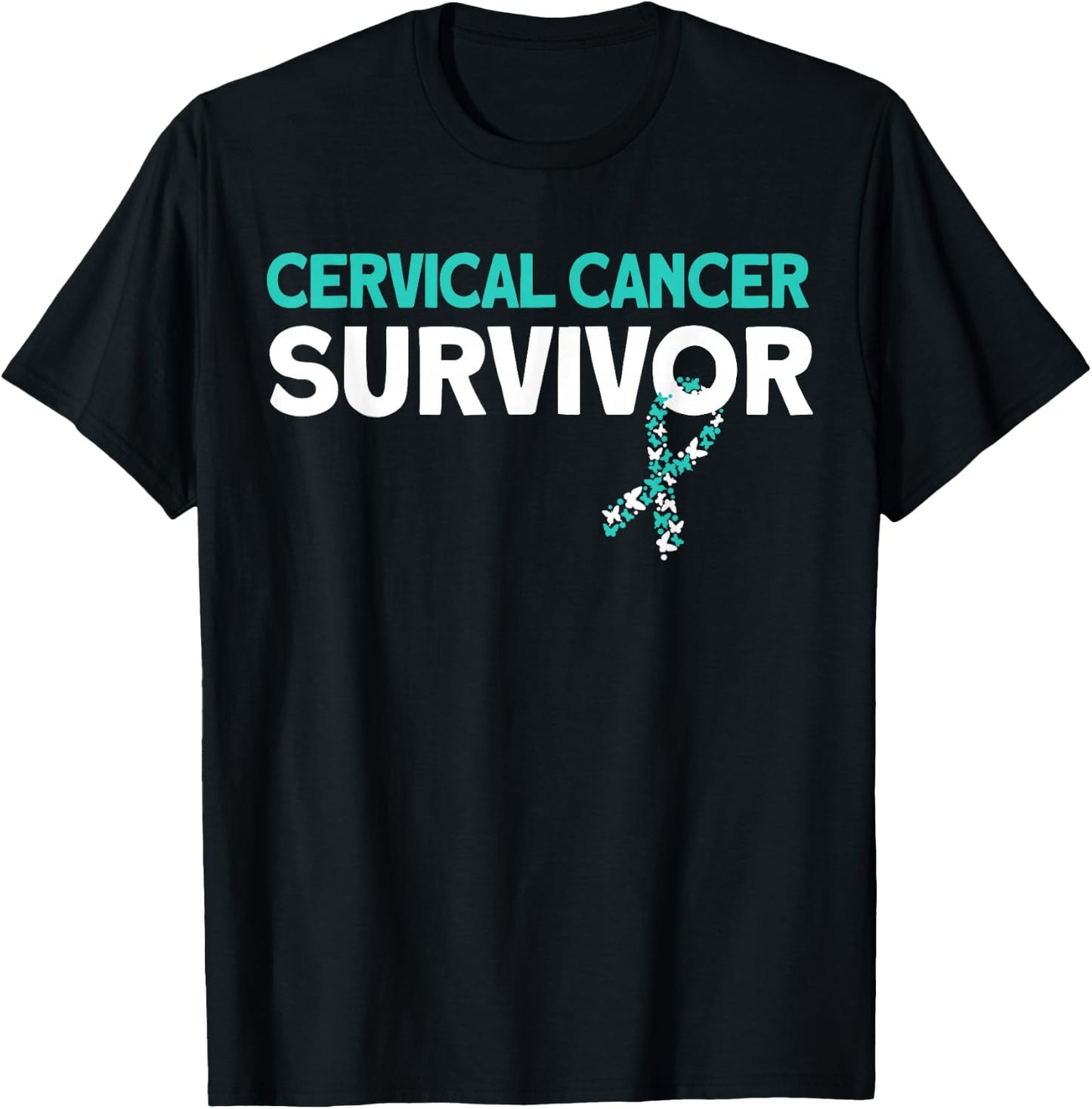 Cervical Cancer Survivor T-Shirt - T-Shirt | Black