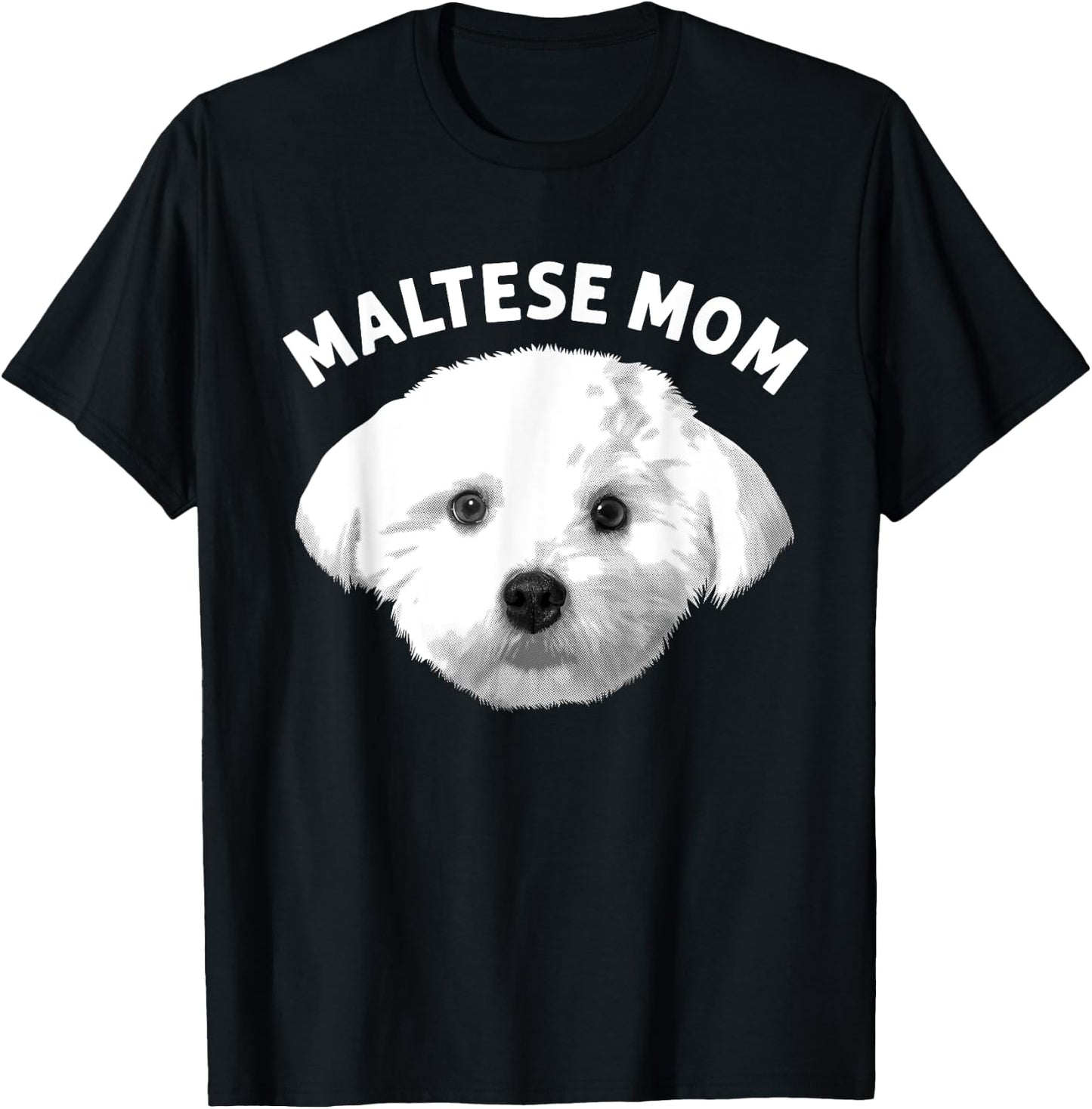 Cool Maltese Mom Girls Dog Groomer Dog Lover Owner T-Shirt - T-Shirt | Black