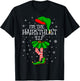 Family Matching Women Girls The Hairstylist Elf Christmas T-Shirt - T-Shirt | Black