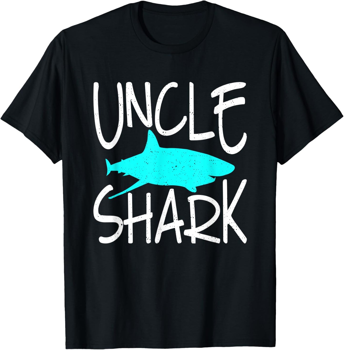 Uncle Shark Family Brother Shark Lover T-Shirt - T-Shirt | Black