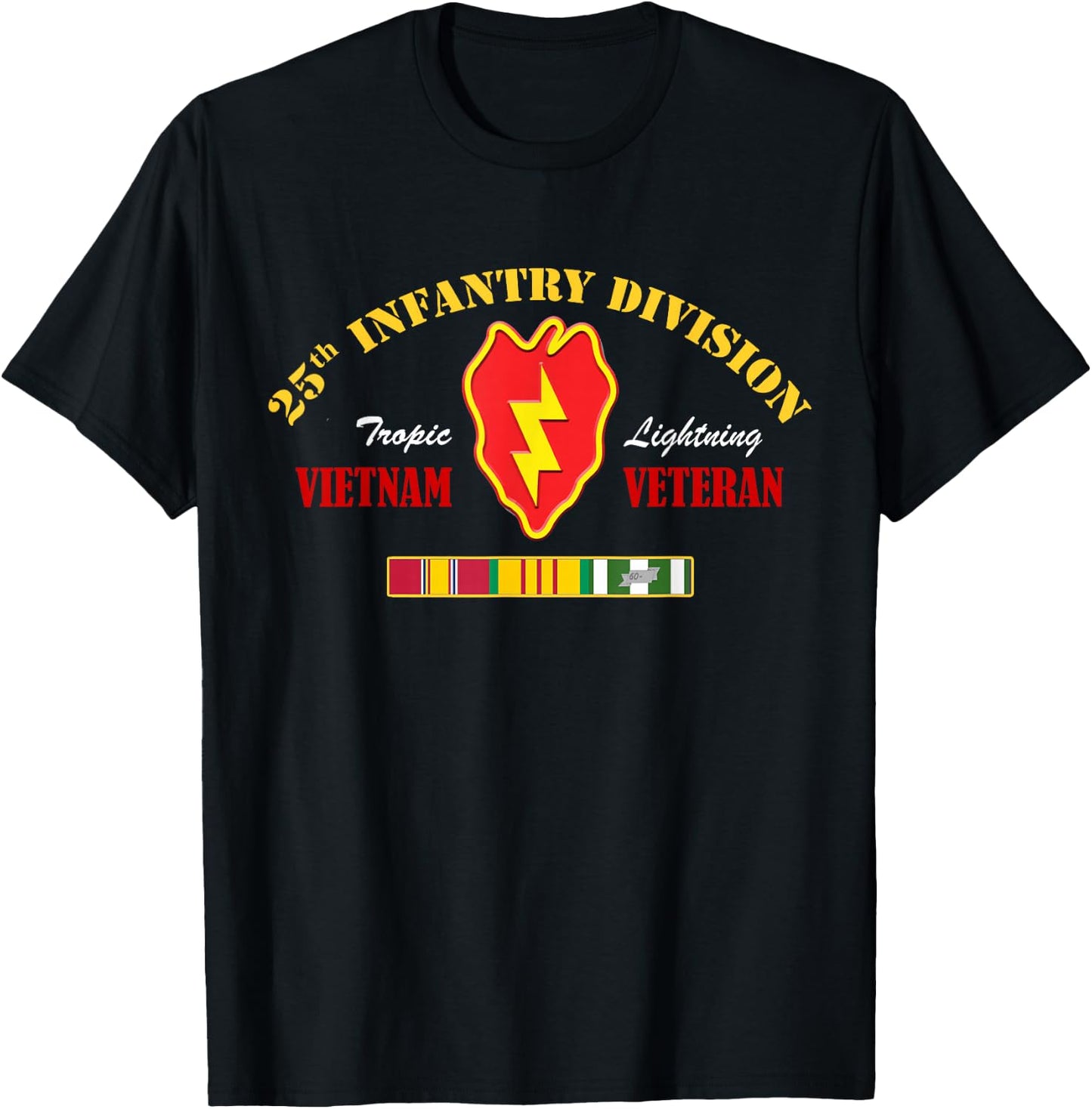 25th Infantry Division Vietnam Veteran T-Shirt - T-Shirt | Black