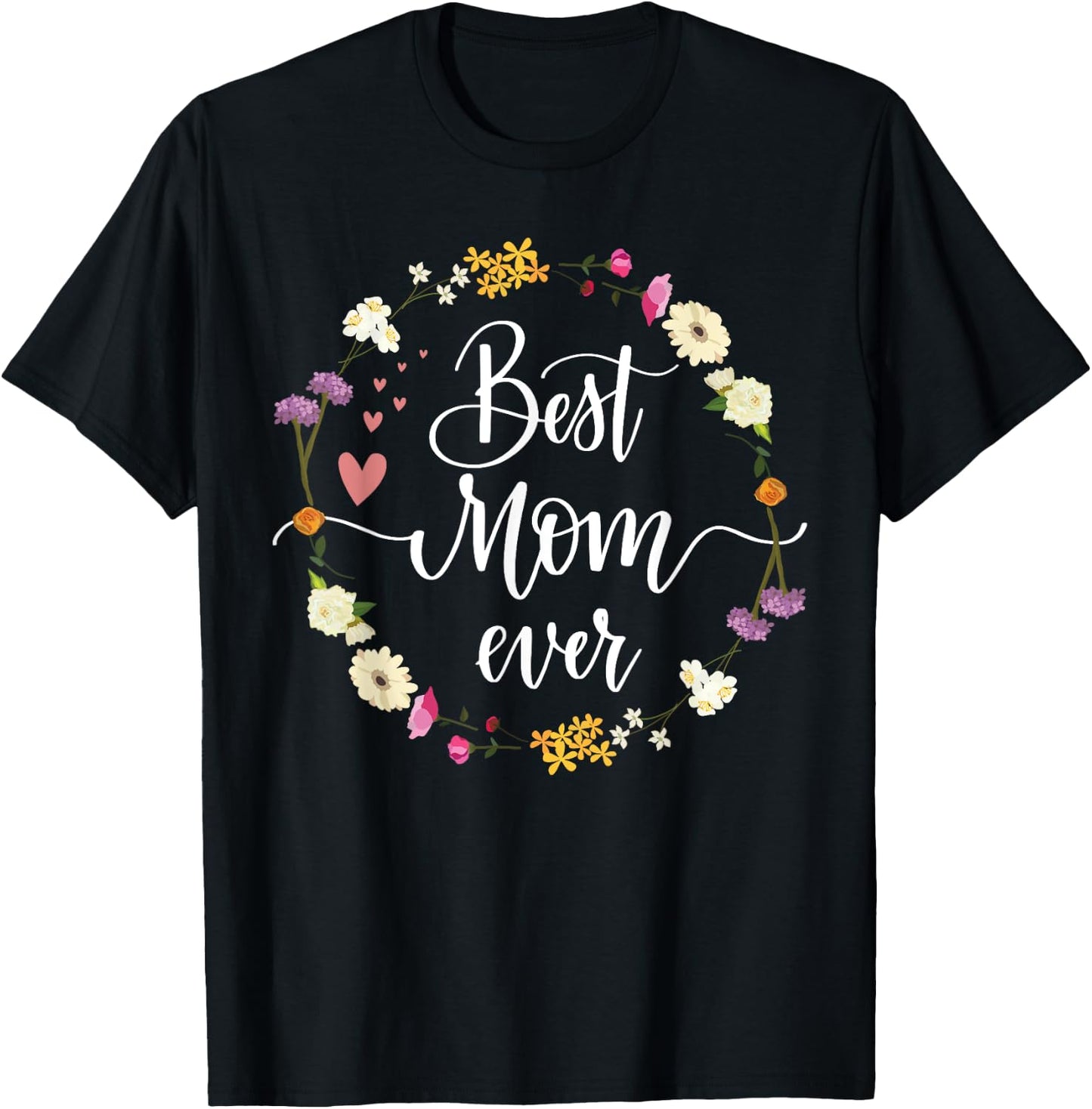 Mothers Day Best Mom Ever Gifts From Daughter Son Mom Kids T-Shirt - T-Shirt | Black