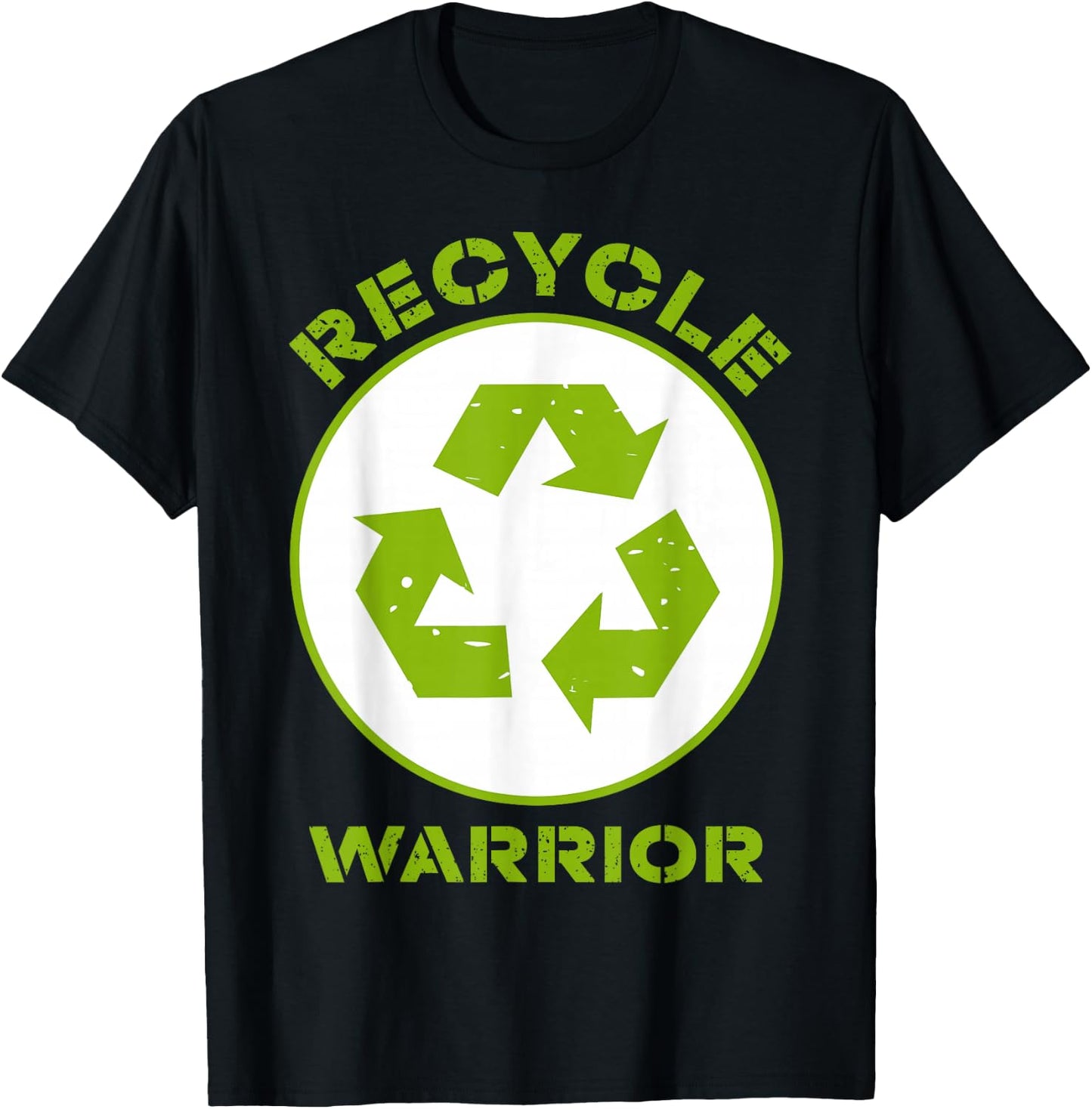 Recycle Warrior Recycling Lover Save Environment Awareness T-Shirt - T-Shirt | Black
