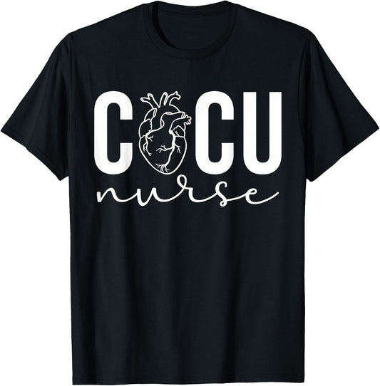 CICU Nurse Cardiac ICU Nurse Cardiac Intensive Care Unit T-Shirt - T-Shirt | Black