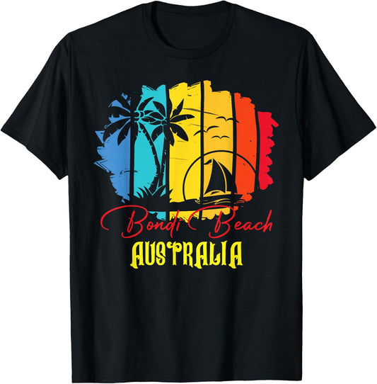 Bondi Beach Australia Beach Summer T-Shirt - T-Shirt | Black