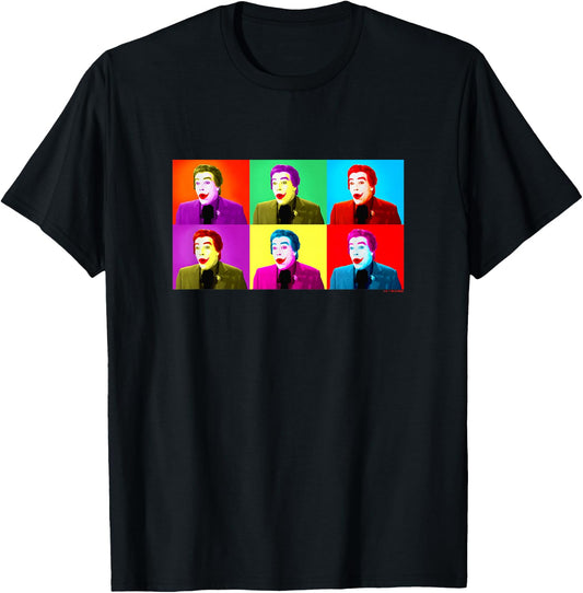 Batman Vintage 60's Cesar Romero The Joker Warhol Pop Art T-Shirt - T-Shirt | Black