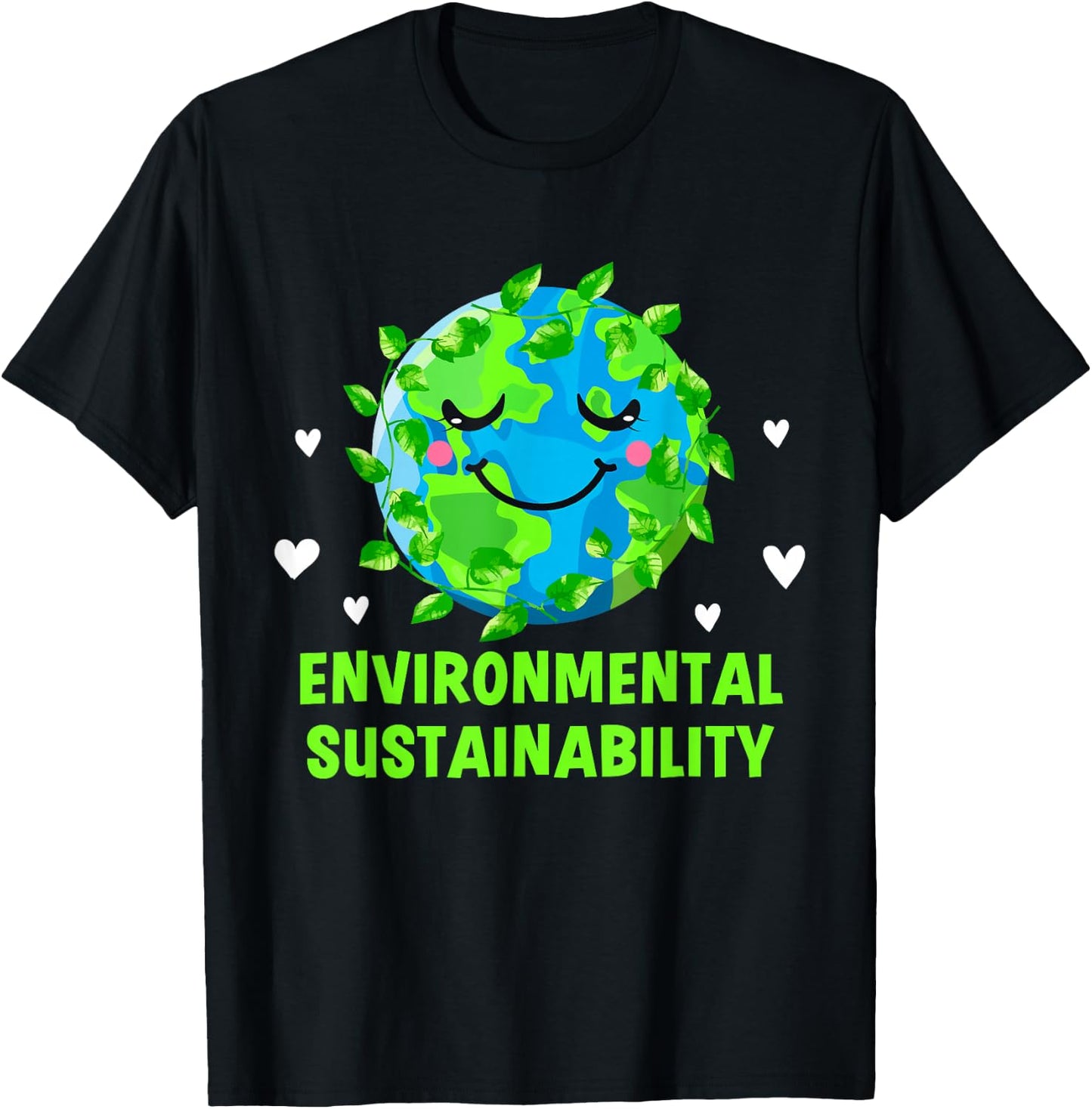 Environmental Sustainability Ecology Sustainable Ecosystem T-Shirt - T-Shirt | Black
